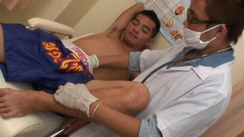 kinking Asian boys playing doctor
